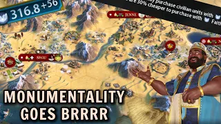 Monumentality goes brrrr - Civ 6 Desert World as Mali Part 4