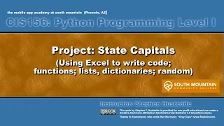 Python 07J - State Capitals Projects