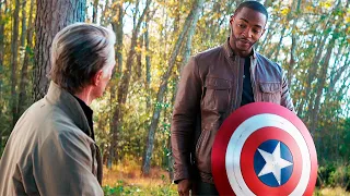 Old Steve Rogers Gives Shield to Sam Wilson - How Does It Feel