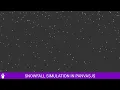 Snowfall Simulation in JavaScript PanvasJS Speedcoding