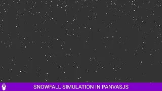 Snowfall Simulation in JavaScript PanvasJS Speedcoding
