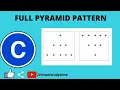 FULL PYRAMID PATTERN TRIANGLE IN C