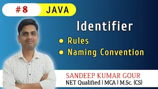 Identifiers in JAVA Rules for identifier Naming convention in JAVA