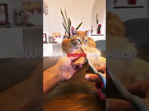 He made a Hat for his Cat 🧢😺 #shorts