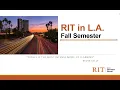 RIT in L A Fall 2026 Program Overview