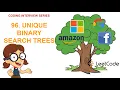 Unique Binary Search Trees Leetcode 96 Amazon Google Facebook interview question