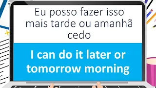 AULA DE INGLÊS PARA CONVERSAÇÃO, APRENDA INGLÊS MAIS RÁPIDO #067