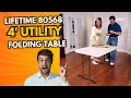 Durable Versatile Lifetime 80568 4-Foot Commercial Folding Table