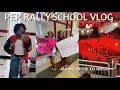 PEP RALLY School Vlog Y2K theme 6am workouts Making hoco poster hoco proposal