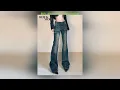 Download Lagu #Korean Vintage High Waist Pleated Skirt Cover Wide Leg Trousers Y2K Baggy Denim Pants for Women H
