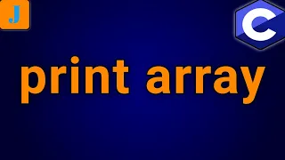 How To Print An Array In C