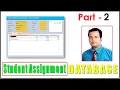 Student Assignment database Ms Access Part 2