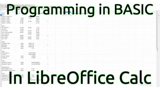 Macro Programming in LibreOffice Calc with BASIC - Introduction