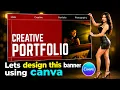 How to Design a Creative Portfolio Banner in Canva Canva Banner Design Tutorial