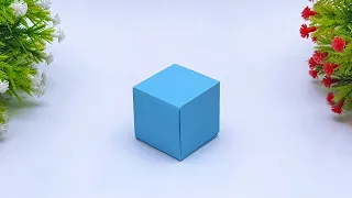 How To Make Origami Cube Making Paper Cube Easy Instructions DIY School Project Ideas