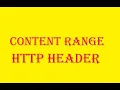 Content Range http header