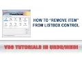 VB6 Tutorial In Urdu - ListBox Control How to remove item
