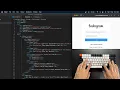 ASMR Programming - Coding Instagram Login Page