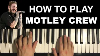 Download Post Malone - Motley Crew (Piano Tutorial Lesson) MP3
