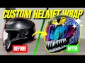 DIY Motorcycle Helmet Wrap How to Vinyl Wrap Your Helmet at Home