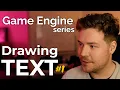Rendering Strings of Text Part 1 Game Engine series
