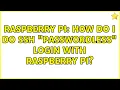 Raspberry Pi How do I do ssh passwordless login with raspberry pi 3 Solutions