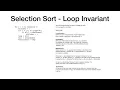Selection Sort - Analysis