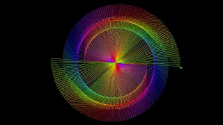 Colorful Spiral Art Python Code Visualization