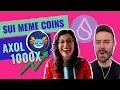 Lagu Turn $1000 to $1 Million with AXOL and SUI Meme Coins