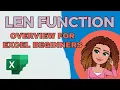 How to Use the LEN Function in Excel 2-Minute Tutorial for Beginners