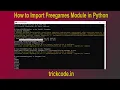 How To Install Python Free Games Using CMD No module named free games