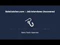 Race Track Operator Job Interviews Uncovered