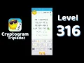 Cryptogram Tripledot Level 316 Answer SolutionGuruji