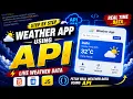 Build a Weather App Using API HTML CSS JavaScript OpenWeather API Project Beginner Tutorial