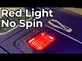 Shark Vacuum RED LIGHT Power Nozzle Brush NOT SPINNING - 2 Ways to FIX