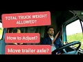 How to adjust axle weight in
