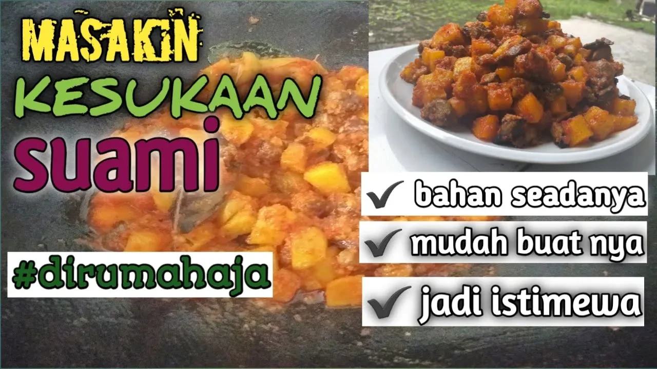 Balado Kentang Hati Bahan: 9 buah kentang ukuran kecil-sedang 400 gram hati ayam 1 batang sereh seru. 