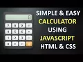 Create simple Calculator using JavaScript HTML and CSS in Hindi 2018
