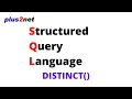 Getting unique data from columns of MySQL table by using DISTINCT query