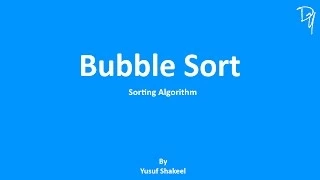Sorting Algorithm Bubble Sort - step by step guide