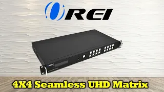 orei ultra hd 4x4 matrix video wall overview how to use uhd 404vw