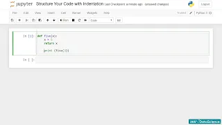 Learn Data Analyst 010 Basic Python Syntax Indentation