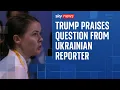 Download Lagu Trump praises question from Ukrainian reporter at NATO summit