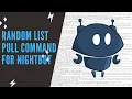 How to Create a Random Pull List for Nightbot Commands