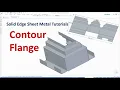 Solid Edge Sheet Metal Tutorials How to use Contour Flange command