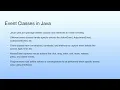 Event Classes in Java Lecture 42 AWT Programming--III