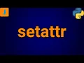 Python setattr