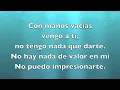 Con manos vacías