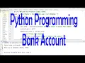 Learn Python Programming - Function Bank Account