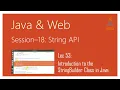 String API in Java Introduction to the StringBuilder Class in Java